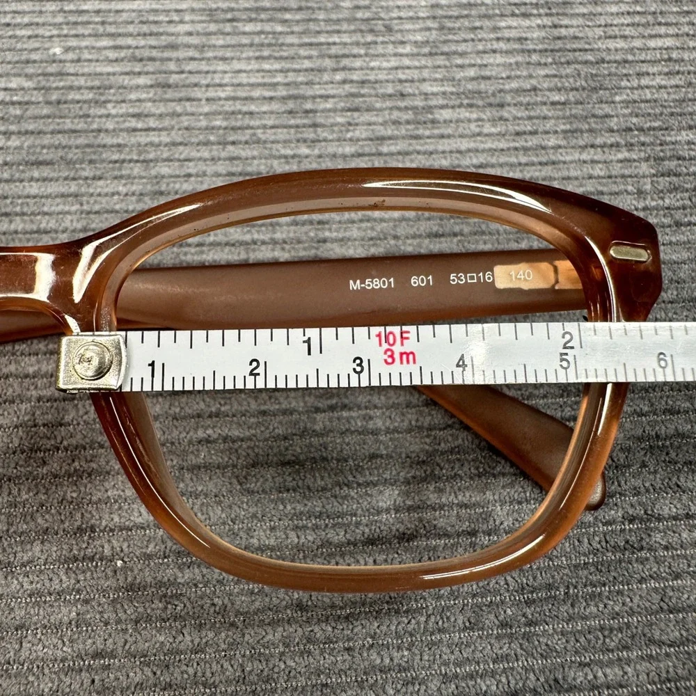 Lucky Brand D821 Peach Translucent Cat Eye Y2k Eyeglass Frames 52-16-140 Womens